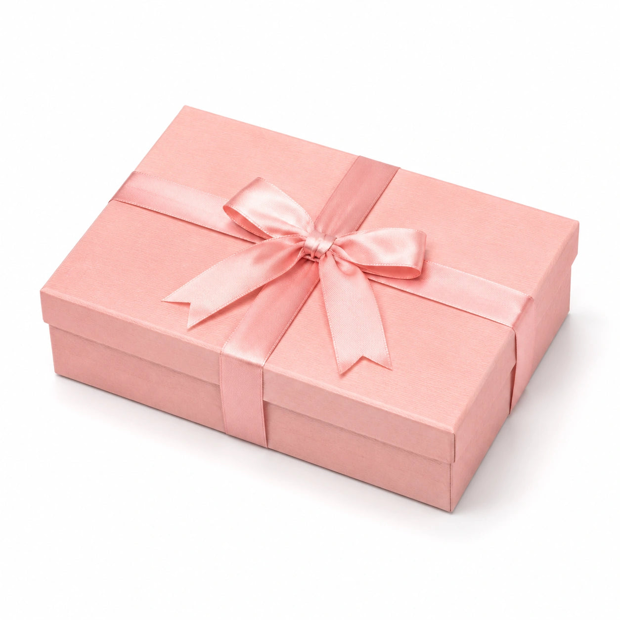 Geschenkbox 30 x 20 x 8 cm aus Karton Rosa mit Satinschleife für Geschenkverpackungen