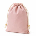 Stoffbeutel 20 x 30 cm Baumwolle Rosa mit Kordelzug